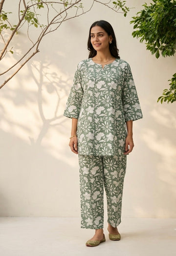Big Size Co-Ord Set  In Cotton Fabric