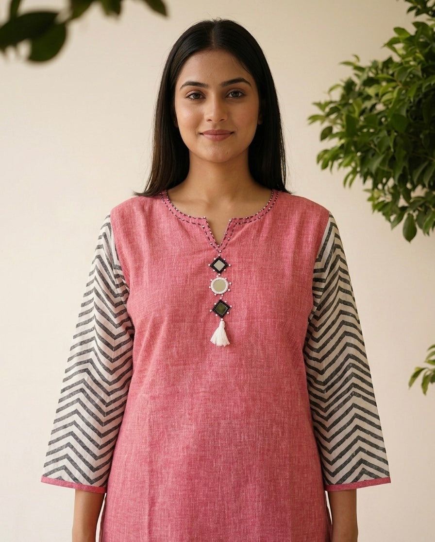 Pure Linen   Dupatta Set LN012