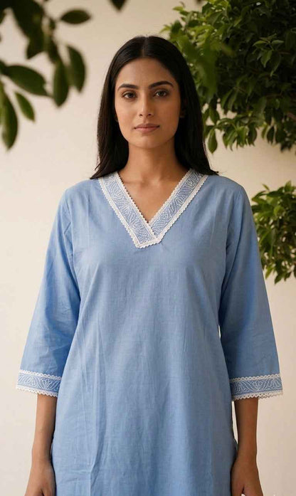 Pure Cotton Two Piece Set