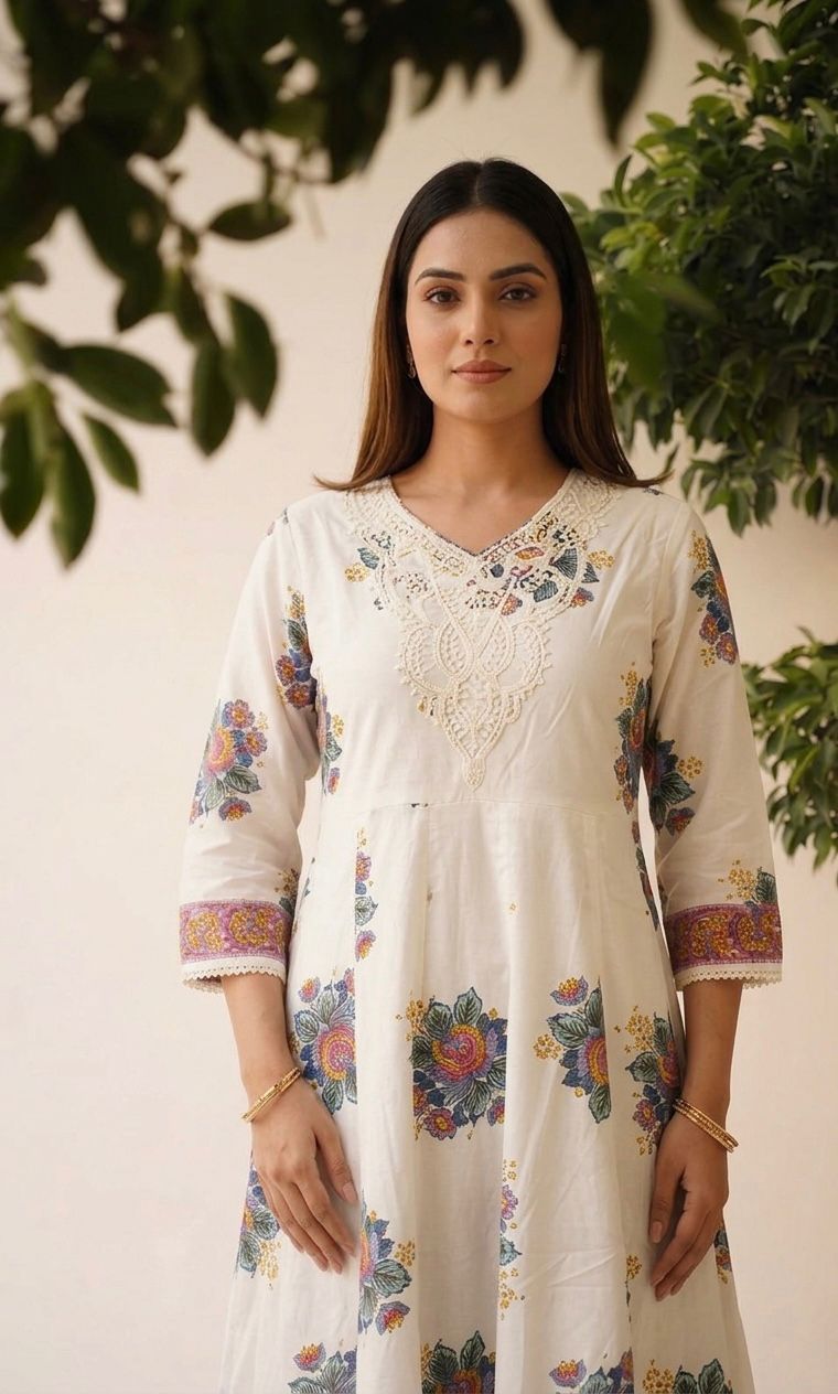 Premium Cotton A Line Anarkali Suits AKS002