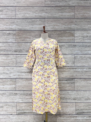 Jaal Floral Print Only Cotton Kurta  FL0150