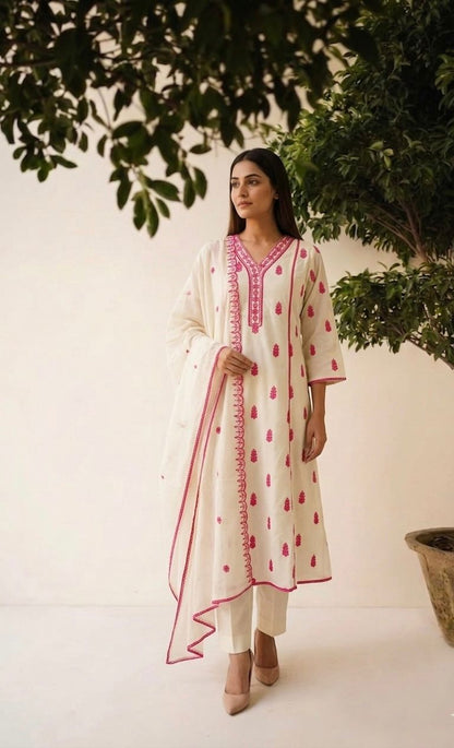 Premium Cotton A Line Anarkali Suits AKS011