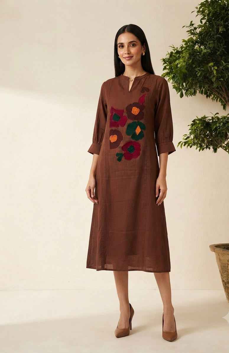 One Piece Dress Crush Melony Silk in Fabric SD047