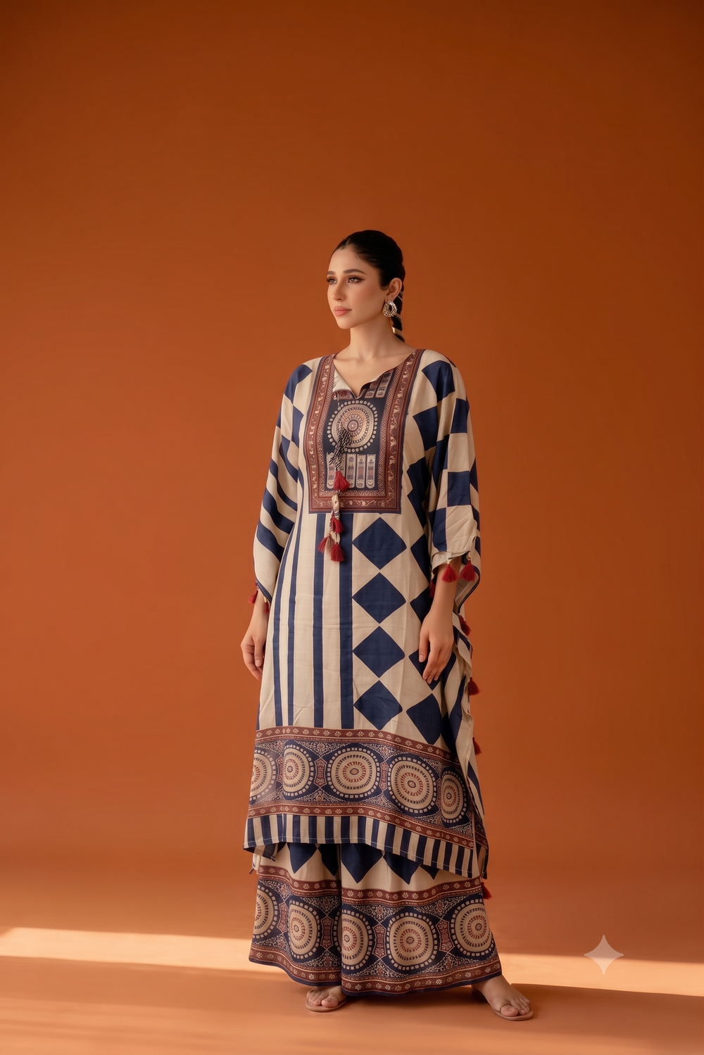 Pure Muslin  Kaftan Set MK0032