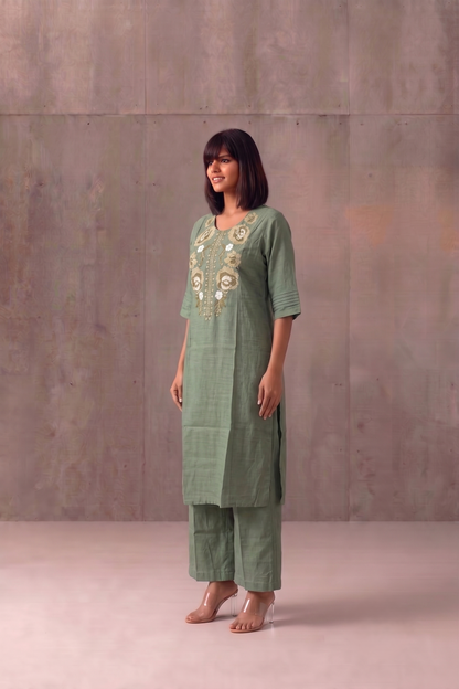 Soft Raw Silk Pant Sets PS0153
