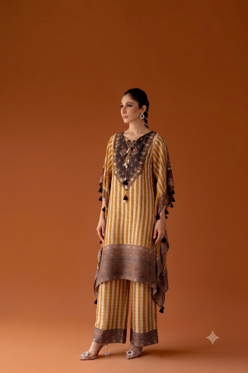 Premium Muslin Printed Kaftan MK0029