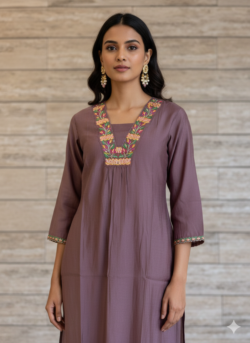 Muslin Two Piece Pant Sets -   FL093