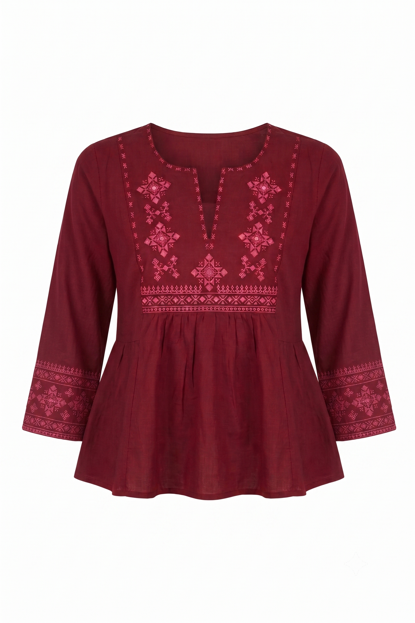 Printed Short Top In Cotton Fabric ST003