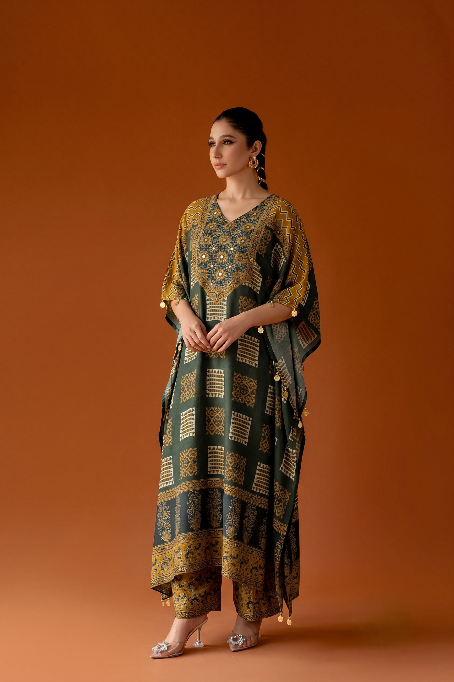 Pure Muslin Kaftan Set