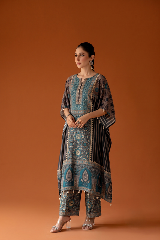 Pure Muslin Kaftan Set MK0038