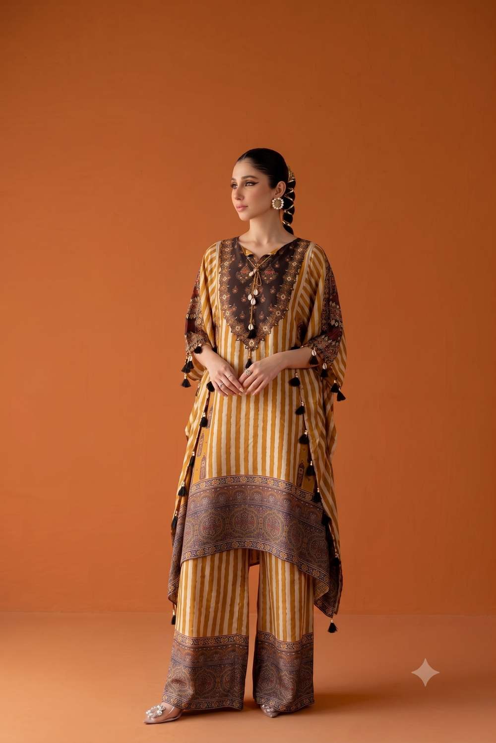 Premium Muslin Printed Kaftan MK0029
