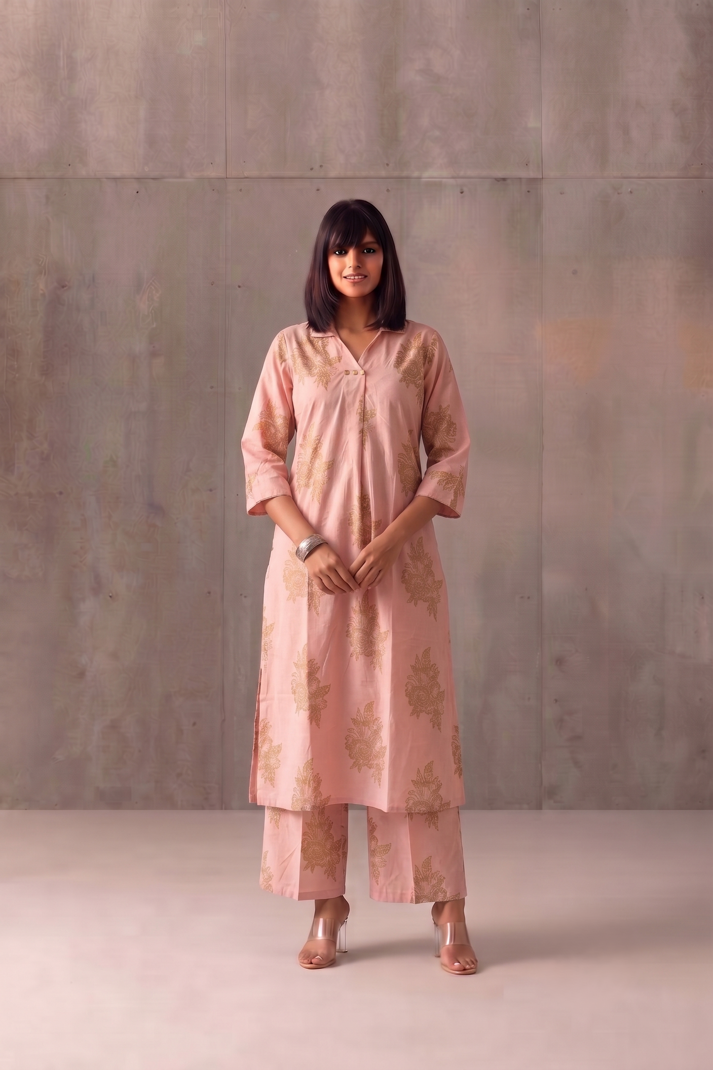 Pure Cotton A Line Printed Pant Sets