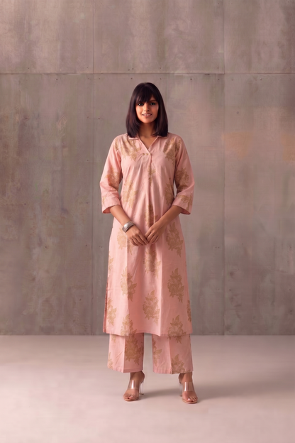 Pure Cotton A Line Printed Pant Sets