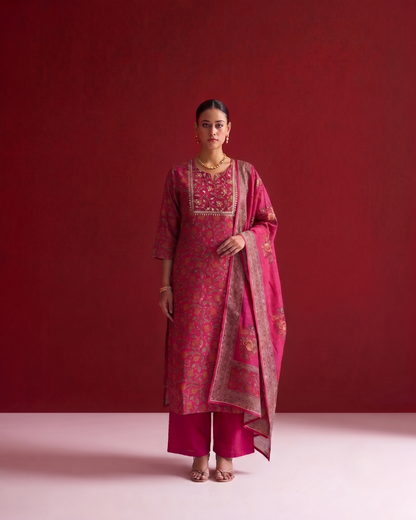 Pure Chanderi Silk Dupatta Set