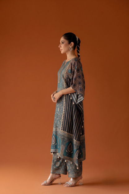 Pure Muslin Kaftan Set