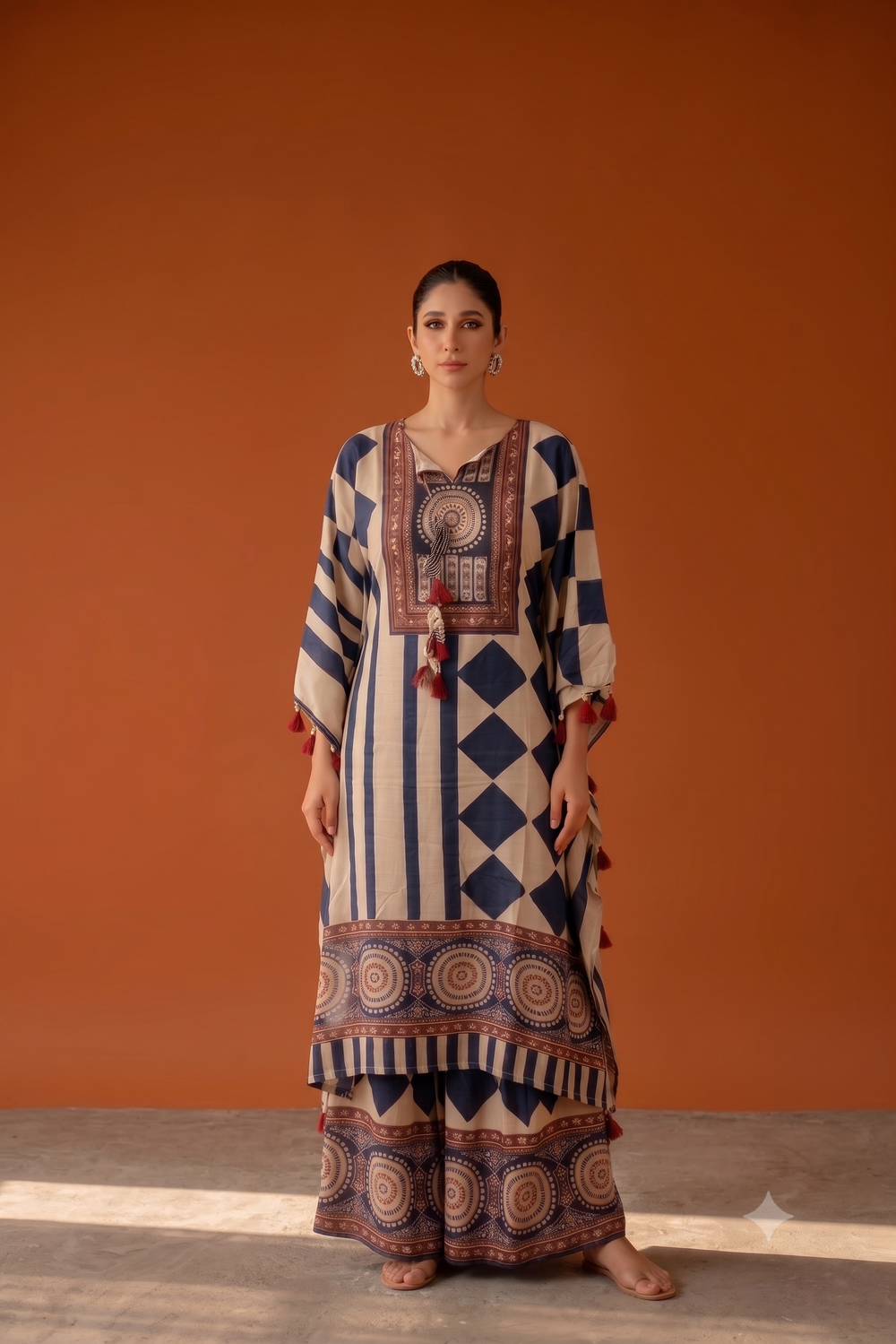 Pure Muslin  Kaftan Set MK0032