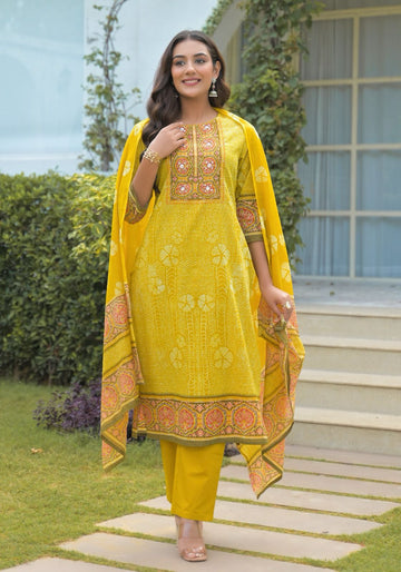 Pure Cotton  Digital Print Dupatta Set  CS0106