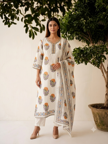 Pure Kota Doriya Dupatta Set