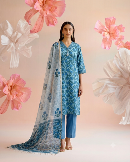 Pure Kota Doriya Set