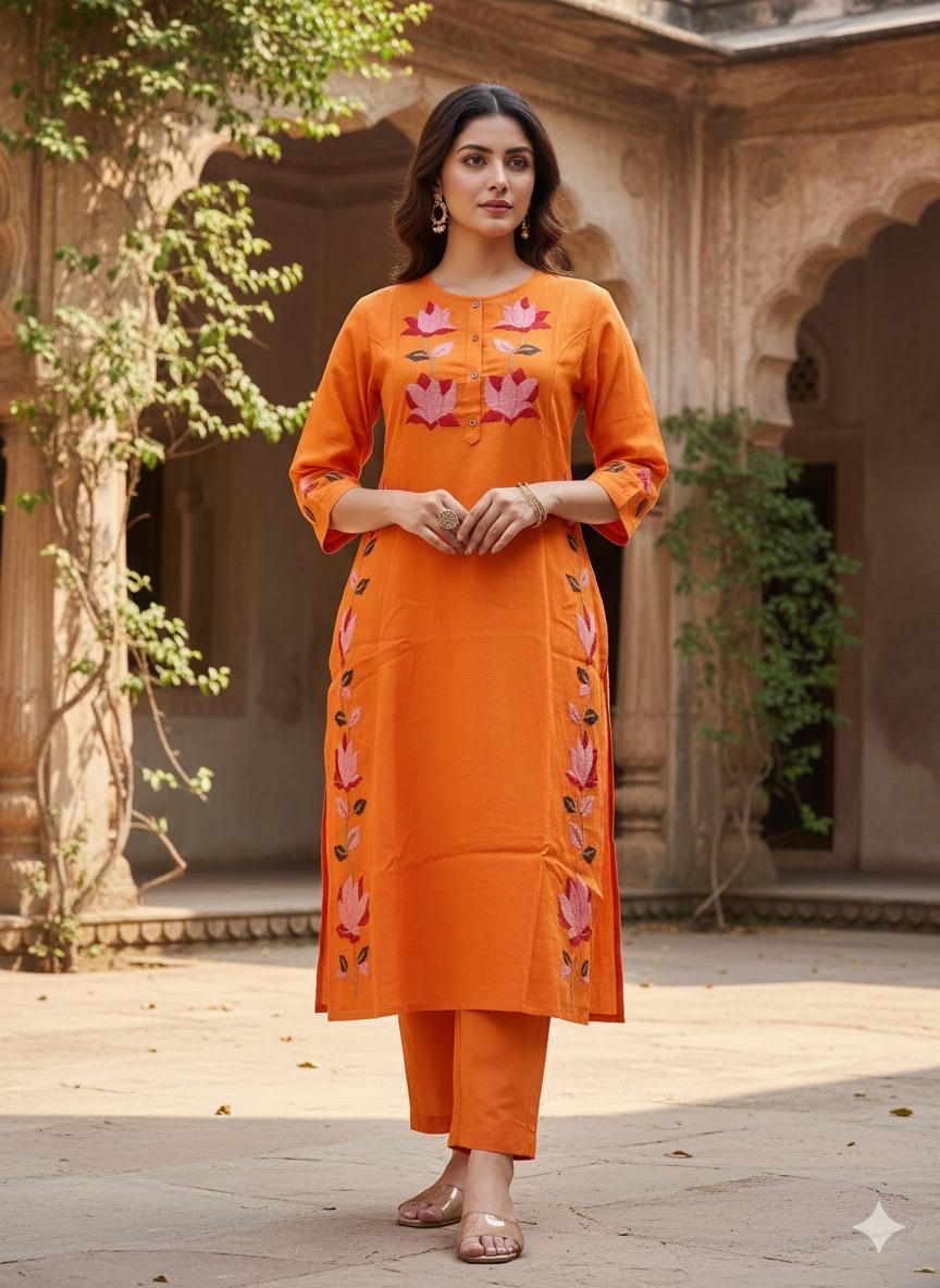 Pure Muslin Two Piece Pant Sets LS012