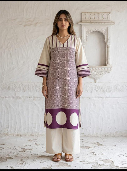 Premium Cotton Two Piece Pant  Set PS0161