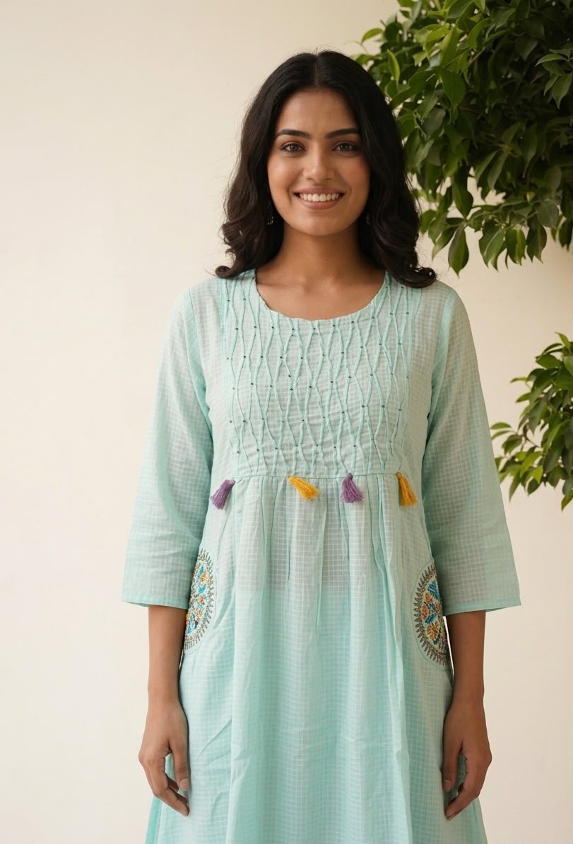 Pure Kota Doriya Dupatta Set KD045