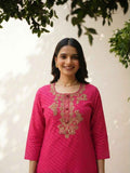 Pure Cotton Lehariya Dupatta Set With Embroidery CS0283