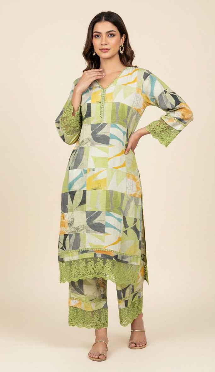 Pure muslin cord set COS052