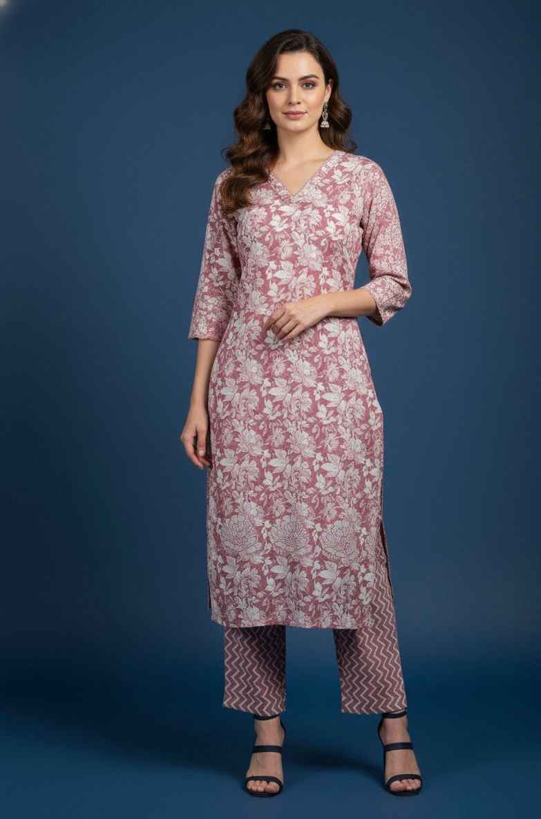 Pure cotton Three Piece Dupatta set CS0226