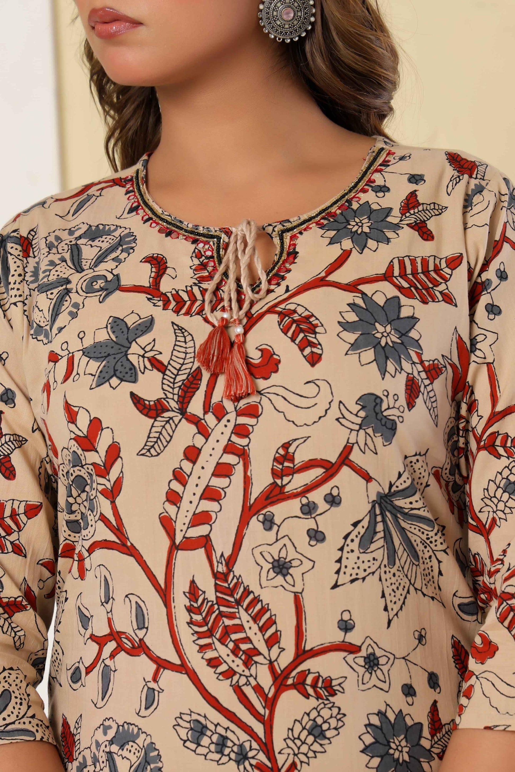 Pure cotton floral print Dupatta set CS0270