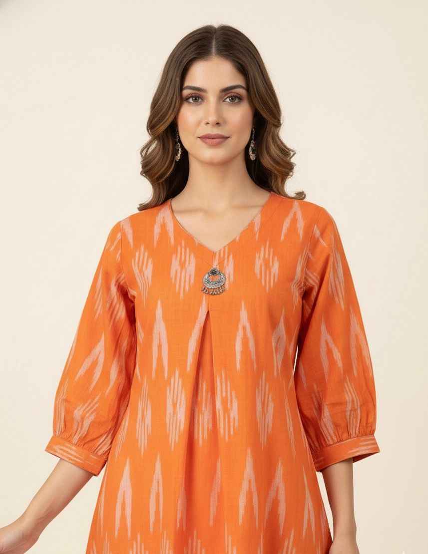 Premium Handloom cotton only kurta set OK094