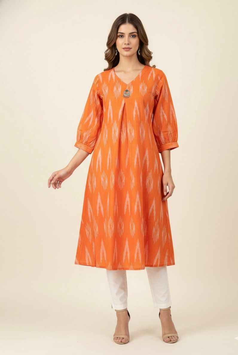 Premium Handloom cotton only kurta set OK094