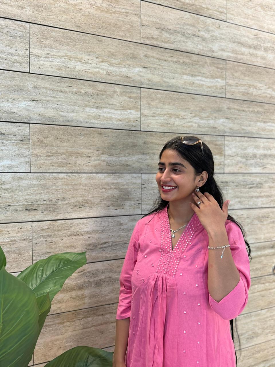 Pure Cotton Flex A Line Two Piece Pant Set PS0124