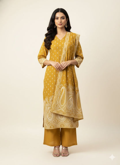 Premium Cotton Digital Print Dupatta Set CS0161