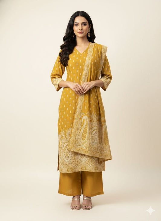 Premium Cotton Digital Print Dupatta Set CS0161