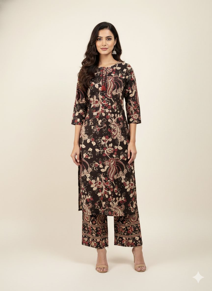 Premium Cotton With Chanderi Dupatta Set  CS0165