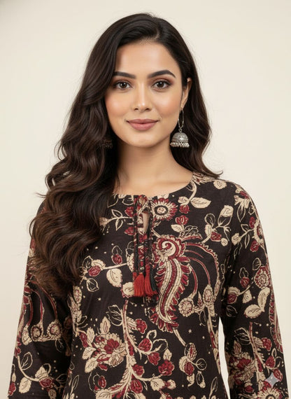 Premium Cotton With Chanderi Dupatta Set  CS0165