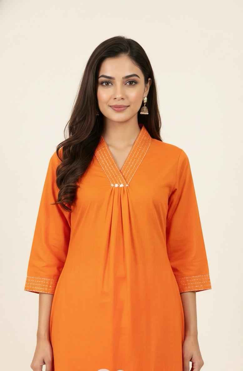 Premium cotton A-line pent set with pach work