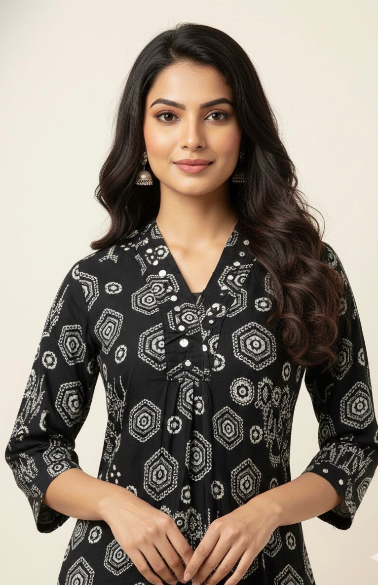 Pure Cotton A-Line Pant set with Palazzo PS0148