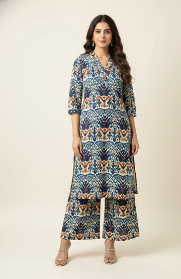 Pure Cotton Pent Set With Palazzo PS0149