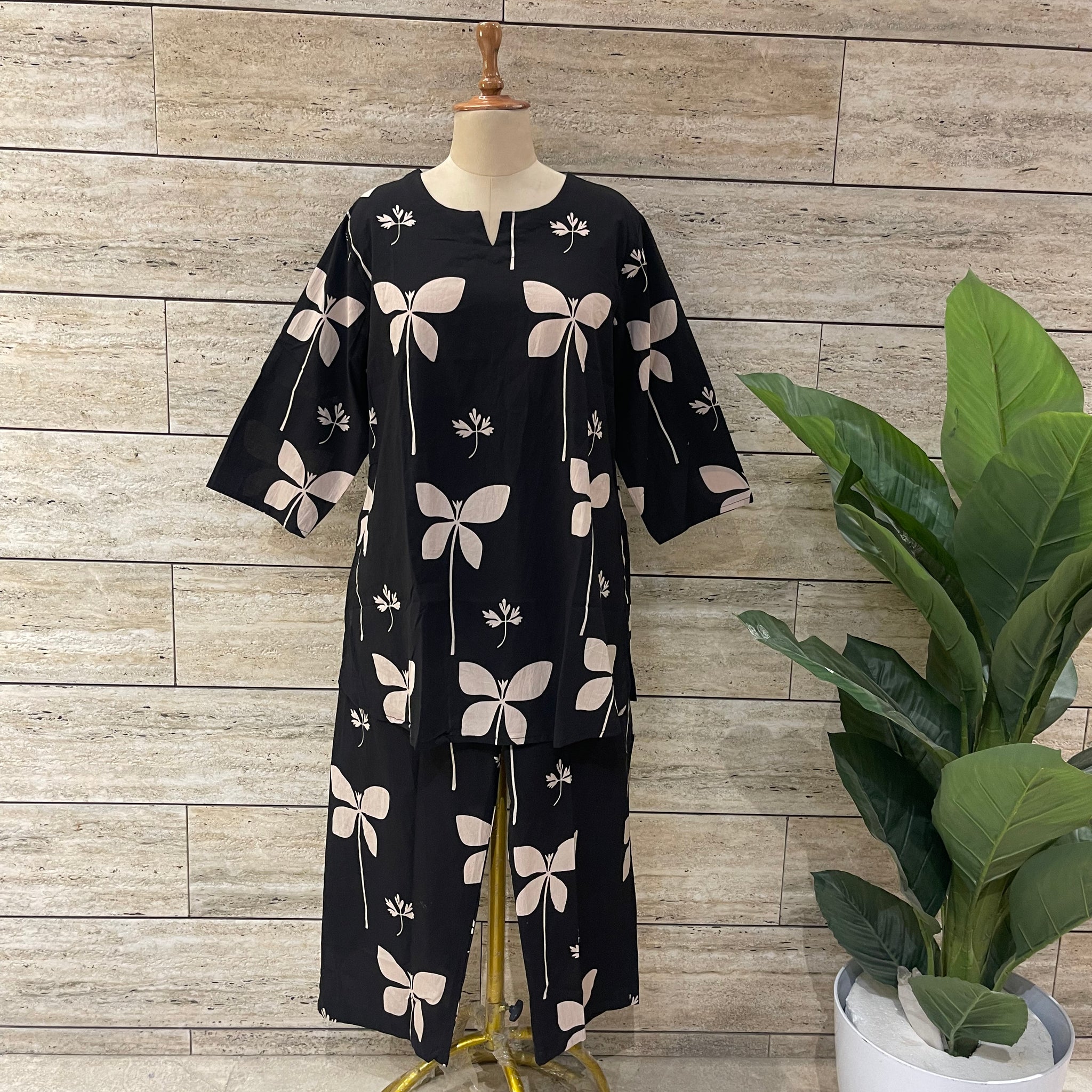 Pure Cotton Two Piece Co Ord Sets Plus Size  COS011
