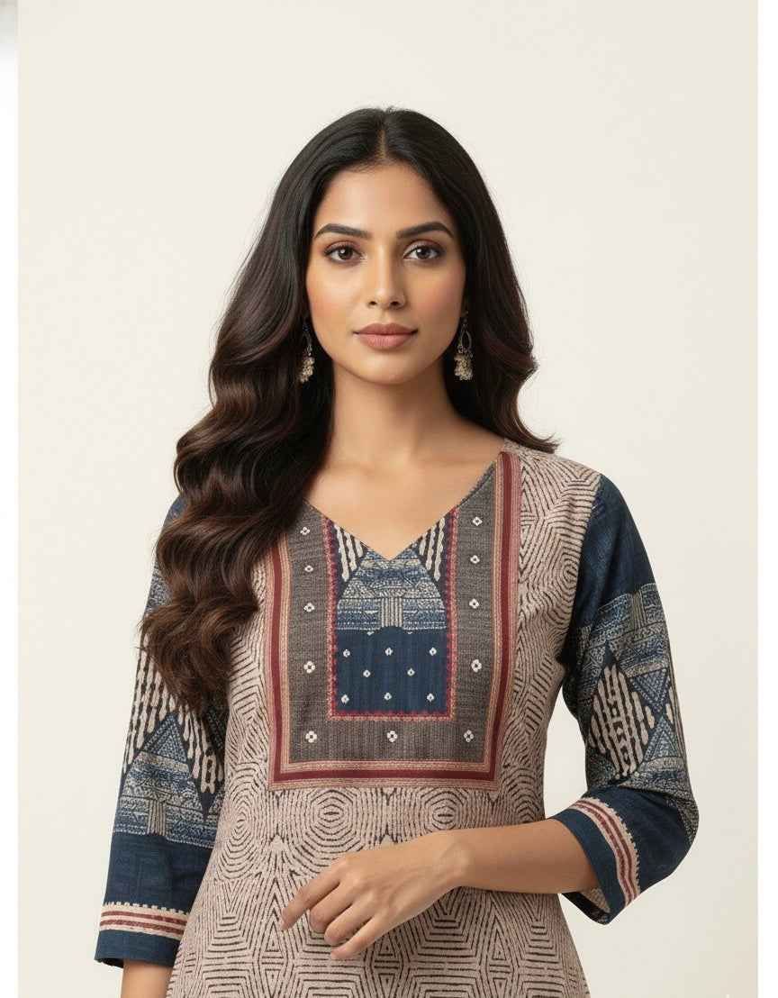 Pure Cotton Digital Print Dupatta Set  CS0186