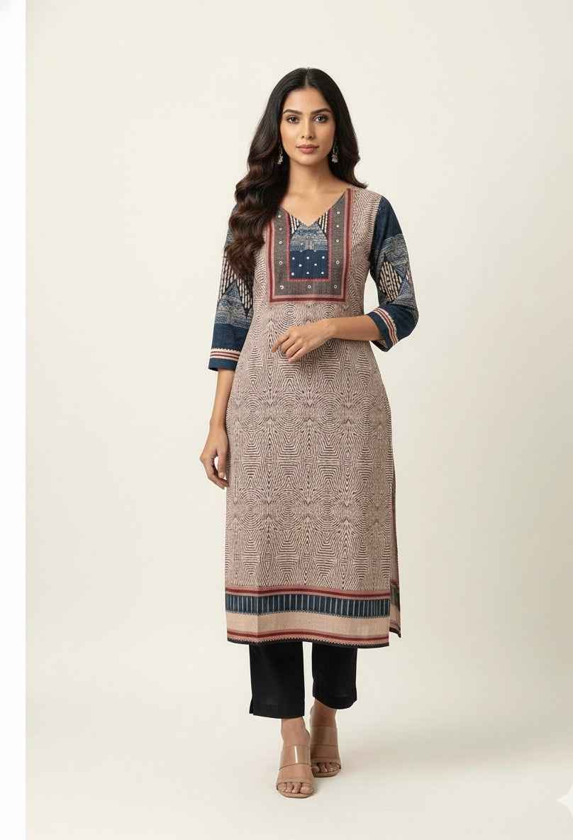 Pure Cotton Digital Print Dupatta Set  CS0186