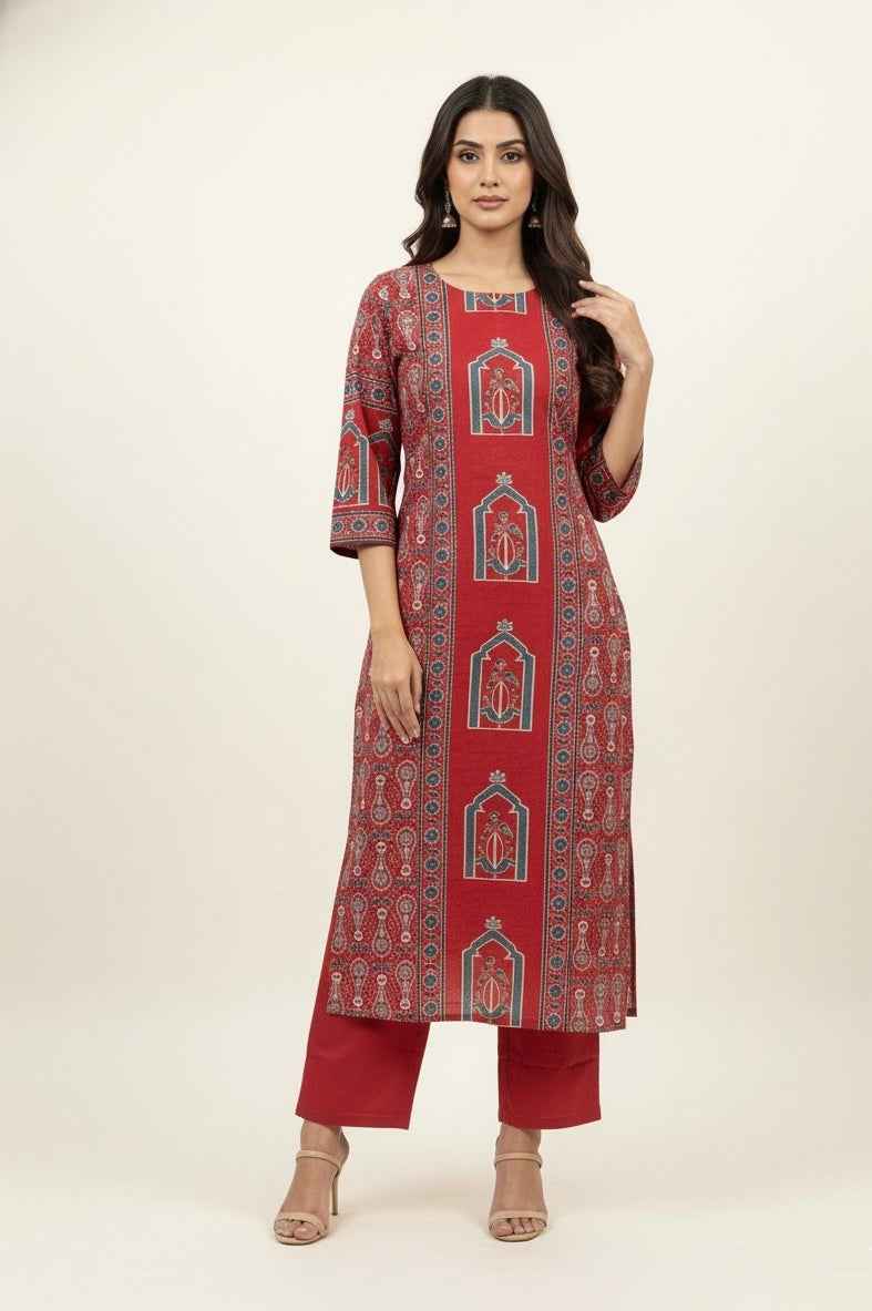 Pure Cotton Digital Print Dupatta Set  CS0187