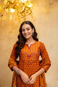Pure Cotton Block Print Dupatta Set
