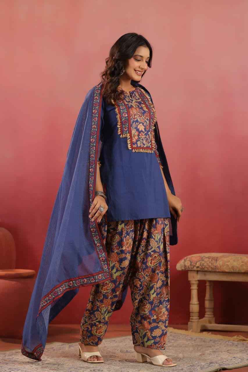Pure Cotton Three Piece Dupatta Set CS0271