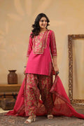 Pure Cotton Three Piece Dupatta Set CS0271