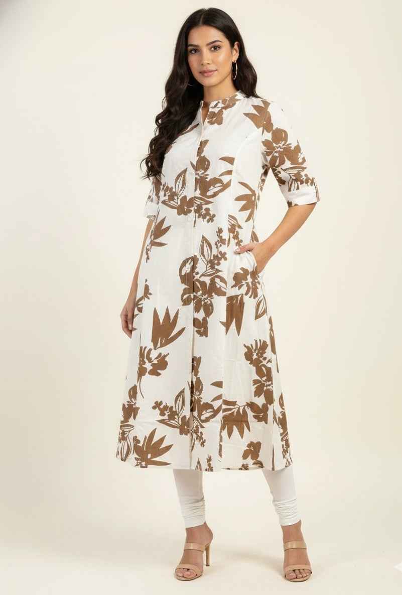 Pure Cotton Flex A Line Only Kurtas ( Limited Size ) OK092