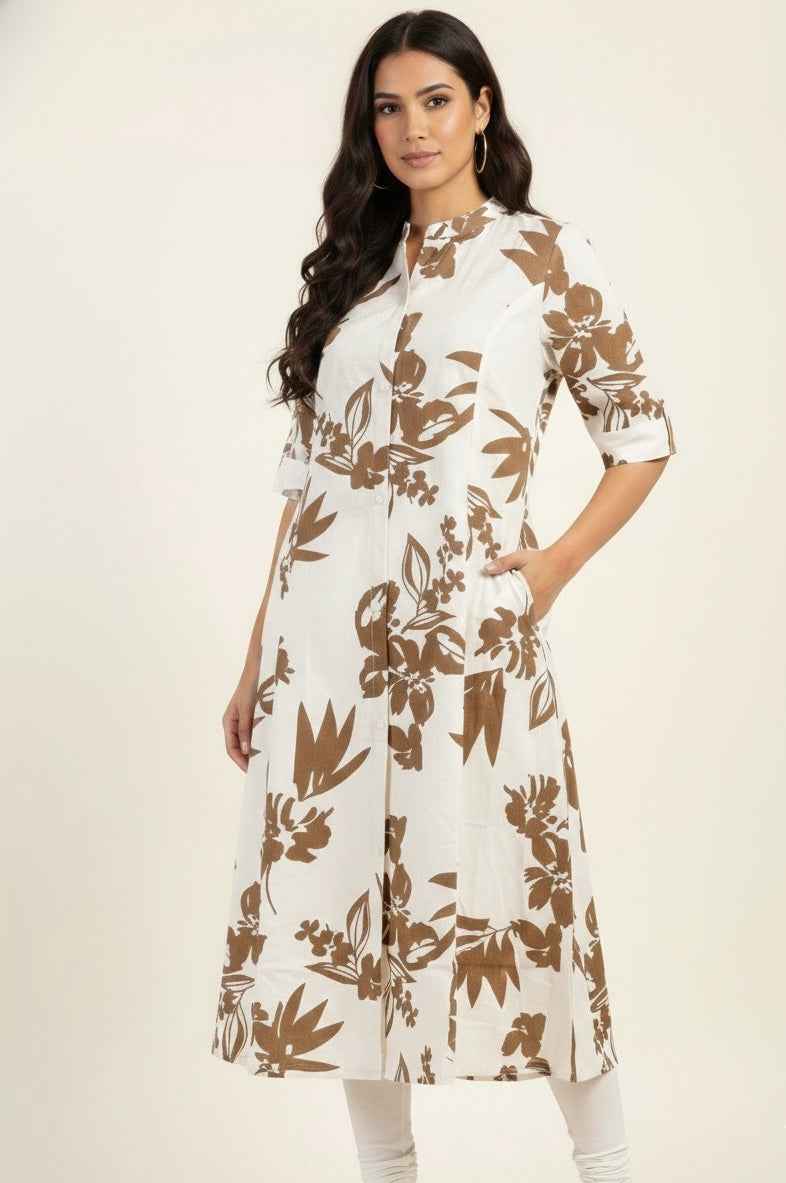 Pure Cotton Flex A Line Only Kurtas ( Limited Size ) OK092