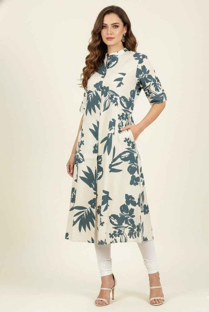 Pure Cotton Flex A Line Only Kurtas ( Limited Size ) OK092